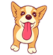 Happy dog icon